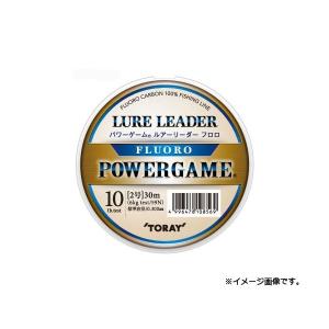 東レ パワーゲーム ルアーリーダー フロロ 30m 4号(16lb)〜8号(30lb) TORAY 【メール便OK】｜proshopks