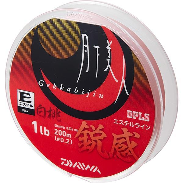ダイワ 月下美人 タイプ-E(エステル) 鋭感 1.5lb.(0.3号) 200m巻 白桃カラー 【...