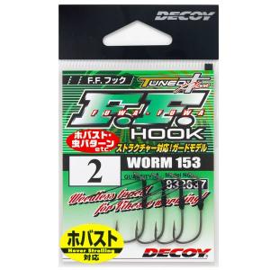 デコイ Worm153 F.F.フック #1 入数4本入り 【メール便OK】｜proshopks