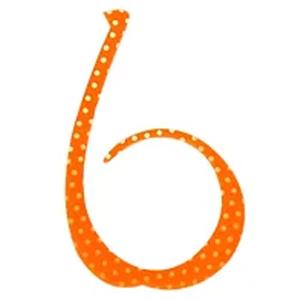ヌーテック NUカーリー 極厚0.8mm 3本入 #3 ゴールドドットオレンジ【メール便OK】
