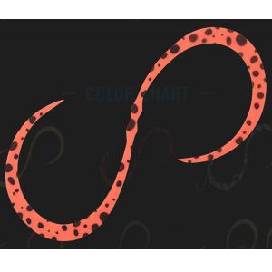 ジャッカル ビンビン玉 カスタムネクタイ カーリー 3本入 #ブライトオレンジドッド【メール便OK】