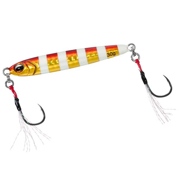 ダイワ サムライジグR スローフォール 30g #アカキンゼブラ【メール便OK】