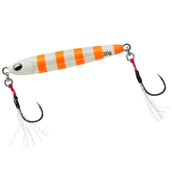 ダイワ サムライジグR スローフォール 30g #グローゼブラオレンジ【メール便OK】