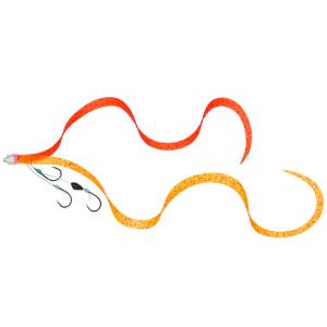 ダイワ 紅牙替えユニット β SS やり過ぎカーリー3本針 入数1 #蜜柑ラメ＋中井オレンジ【メール便OK】