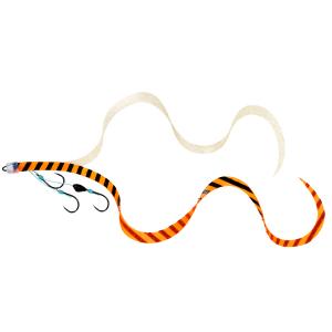 ダイワ 紅牙替えユニット β SS やり過ぎカーリー3本針 入数1 #オレンジゼブラ＋ゴールドラメ【メール便OK】
