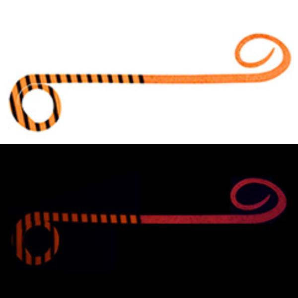 ダイワ 紅牙 シリコンネクタイ・ツインカーリーR 入数3 #ケイムラオレンジラメ＋オレンジゼブラ【メ...