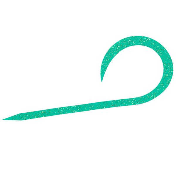 ダイワ 紅牙 シリコンネクタイシングルカーリー R 入数3 #グリーンラメ【メール便OK】