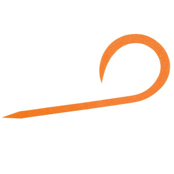 ダイワ 紅牙 シリコンネクタイシングルカーリー R 入数3 #オレンジラメ【メール便OK】