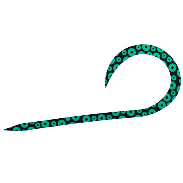 ダイワ 紅牙 シリコンネクタイシングルカーリー R 入数3 #蛸足グリーン【メール便OK】