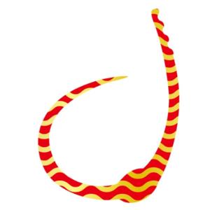 ささラボ シングルコブラ・カーリー 厚み0.5mm 54×80mm 入数3 #07 紅いイナズマ【メール便OK】