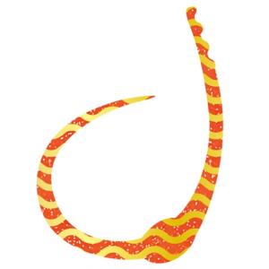 ささラボ シングルコブラ・カーリー 厚み0.5mm 54×80mm 入数3 #08 イナズマ・オレンジ【メール便OK】