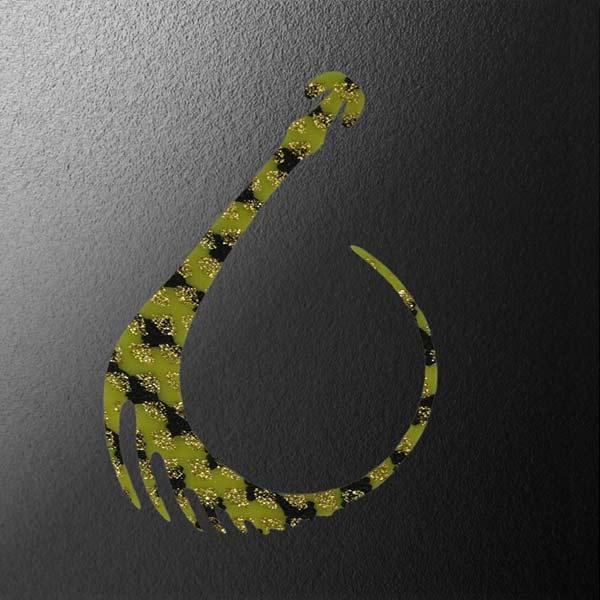 松岡スペシャル ギザバイト 80mm 1枚入 #ゼブラグローイエローゴールド【メール便OK】