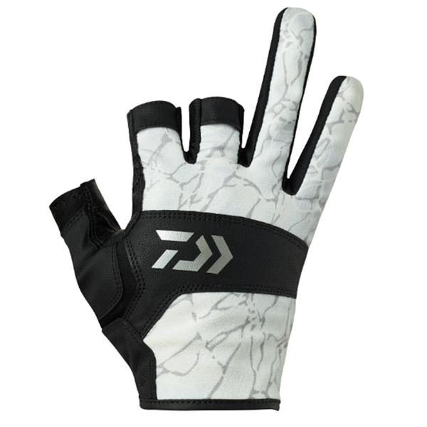 ダイワ ゲームグローブ 3本カット DG-8025 Lサイズ #タイドホワイト【メール便OK】