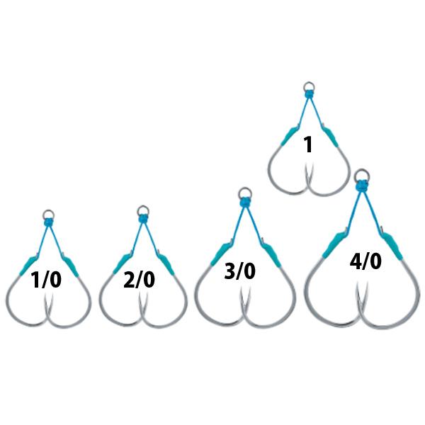 BKK ジギングフック ガフ-R M 入数2 #1【メール便OK】