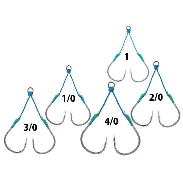 BKK ジギングフック ガフ-R L 入数2 #1【メール便OK】
