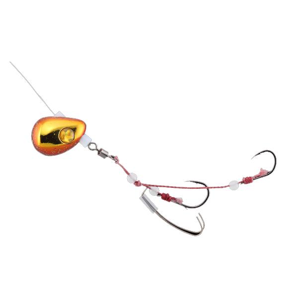 ジャッカル TGビンビンテンヤ 鯛夢 遊動 5号 19g #F-0017 エビオレンジ/ゴールド 【...