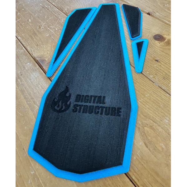 デジタルストラクチャー DSペダルデッキSeaDek ローランスゴースト用 #ブラック/バハマブルー...