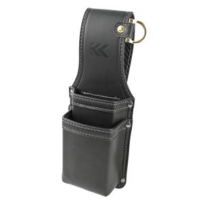 KUROKIN フジ矢 フジヤ 腰袋薄型2段 黒金 AB-32BG Light PU Leather