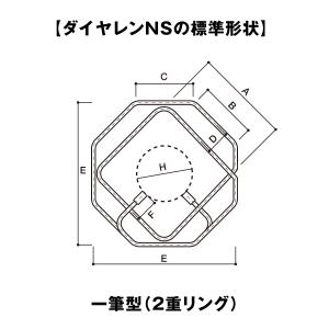 ダイヤレンNS 高強度開口補強金物 I型 10...の詳細画像1