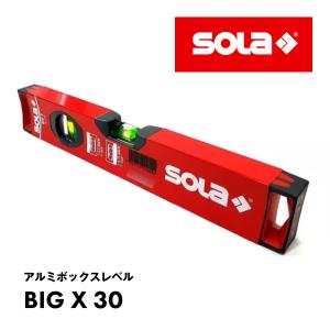 SOLA アルミボックスレベル BIGX 30 300mm 水平器 ソラ leveling スピリットレベル 30年保証付｜proshopyoshioka