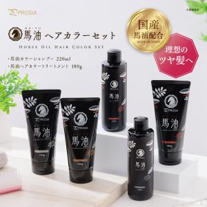 馬油カラーシャンプー&ヘアカラートリートメント...の詳細画像1