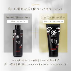 馬油カラーシャンプー&ヘアカラートリートメント...の詳細画像2