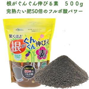 驚くほど根がぐんぐん伸びる素 500g　園芸用 グランドカバー 天然の腐植物質 土壌改良剤 フルボ酸 土壌改良 ガーデニング 畑 野菜 作物