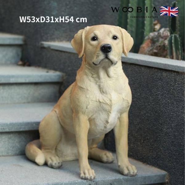 置物 お座りラブラドール・レトリバー 犬 イヌ 特大 高さ54cm 動物 おしゃれ 大きい 玄関イン...