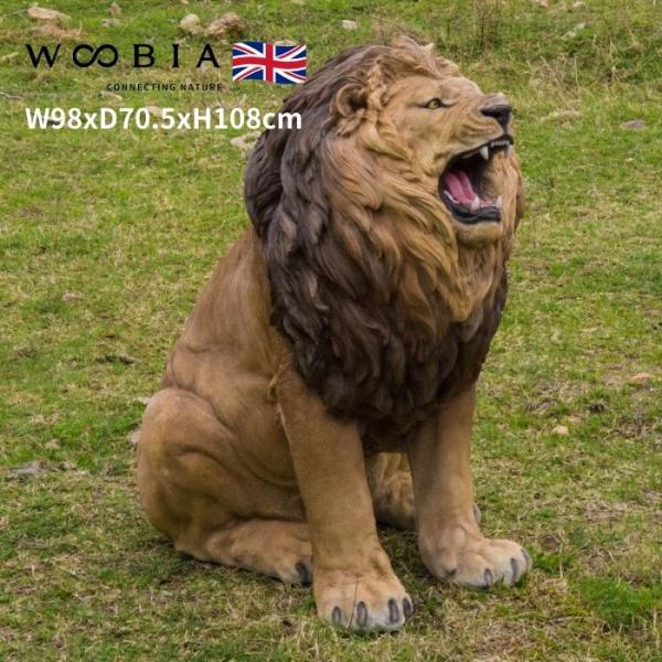 置物 吠えるライオン 特大 高さ108cm おしゃれ 大きい 玄関 インテリア 庭 ガーデン かわい...