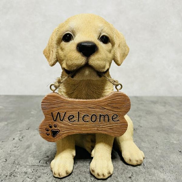 かわいい 犬 置物 ウェルカムボード ラブラドールレトリバー 玄関 動物 おしゃれ 贈り物 可愛い ...