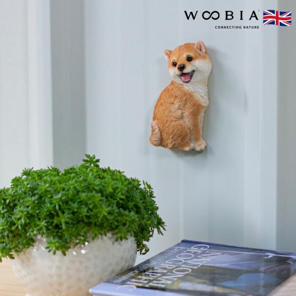 かわいい犬のオブジェ にっこり柴犬のマグネット イヌ おしゃれ 玄関 インテリア 卓上 woobia...
