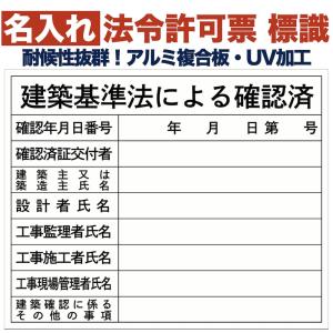 名入れあり 法令許可票 建設業の許可票（建設工事現場） 標識 看板 