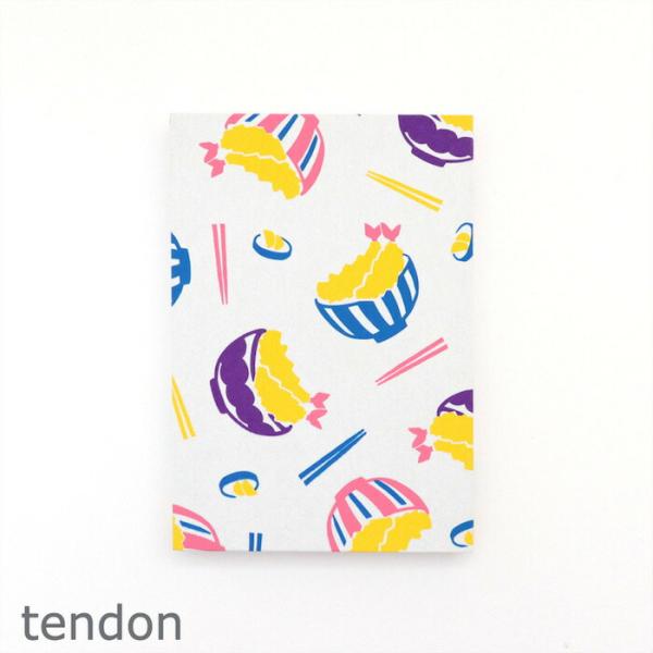 御朱印帳 「天丼」 蛇腹折り 44ページ 和紙 シルクスクリーン かわいい おしゃれ 蛇腹折り ご縁...