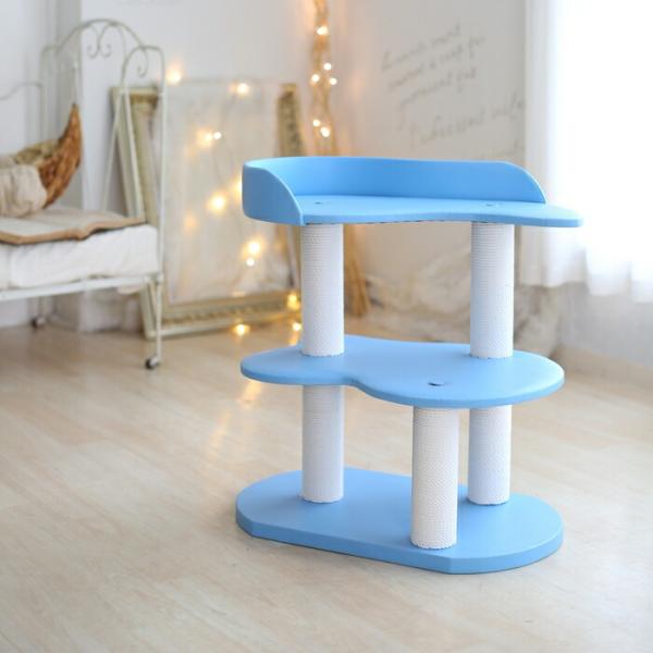 9色から選べる！ 国産ミニキャットタワー 猫用アイテム 猫タワー 幅60×奥行36.5×高さ60cm...