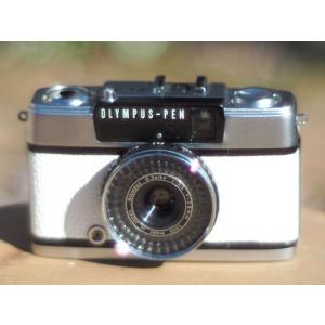 OLYMPUS pen ee3 フィルムカメラ olympus pen ホワイトカスタム 【オーバーホール済】【中古】｜prospers