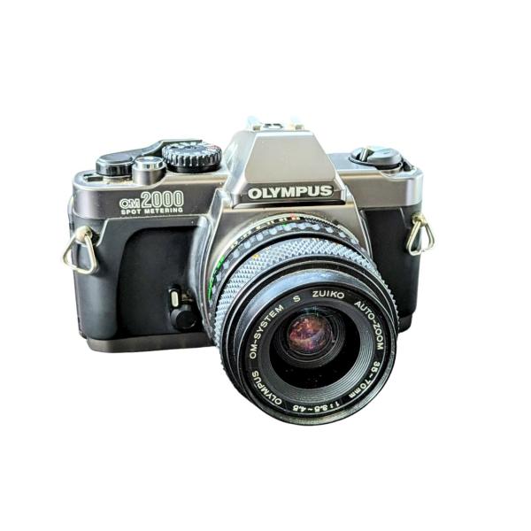 一眼レフカメラ 初心者 中古 フイルムカメラ OLYMPUS OM2000  35-70mm 1:3...
