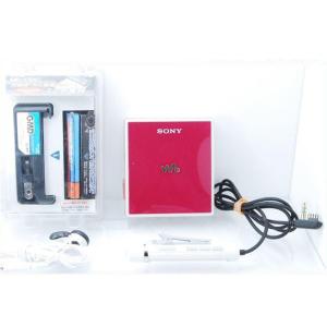 ポータブル MD プレイヤー SONY MD WM MZ-E620 レッド 再生専用