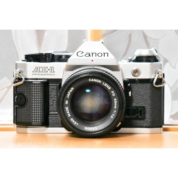 フィルムカメラ カメラ 中古 中古 カメラ canon ae-1 PROGRAM 単焦点レンズ ca...