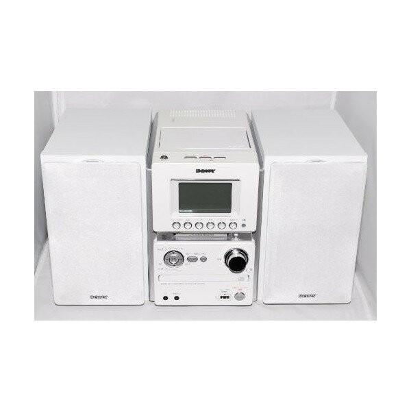 SONY MD搭載オールインワンコンポ CMT-M35WM W ホワイト CD MD FM/AM カ...