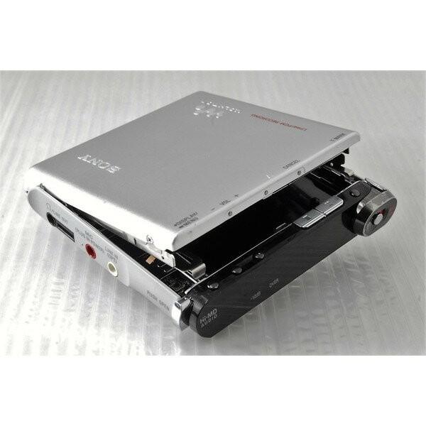 ポータブル MD プレーヤー SONY Hi-MD MZ-RH1-S シルバー MD ウォークマン【...