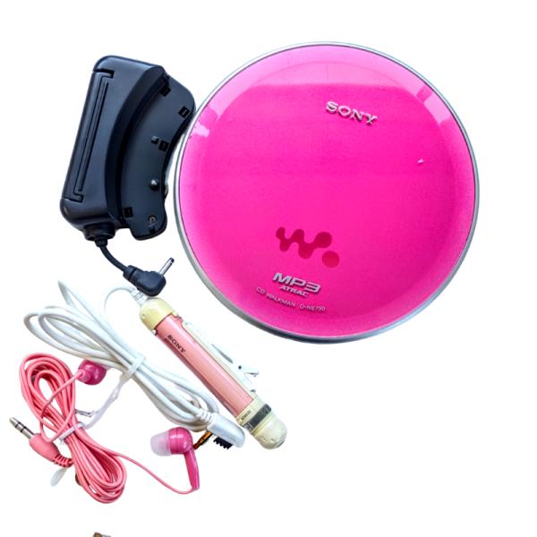 ポータブル CD プレイヤー SONY D-NE730-P ピンク CDウォークマン【中古】