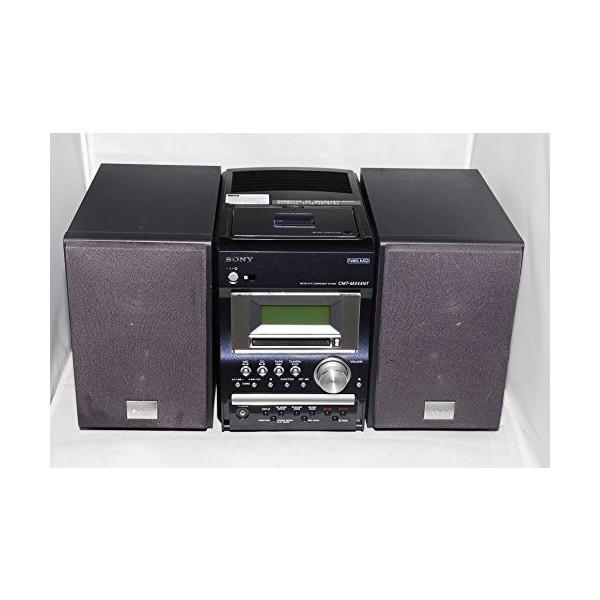 SONY CMT-M333NT CD MD カセット ラジオ   MDコンポ   システムコンポ【中...