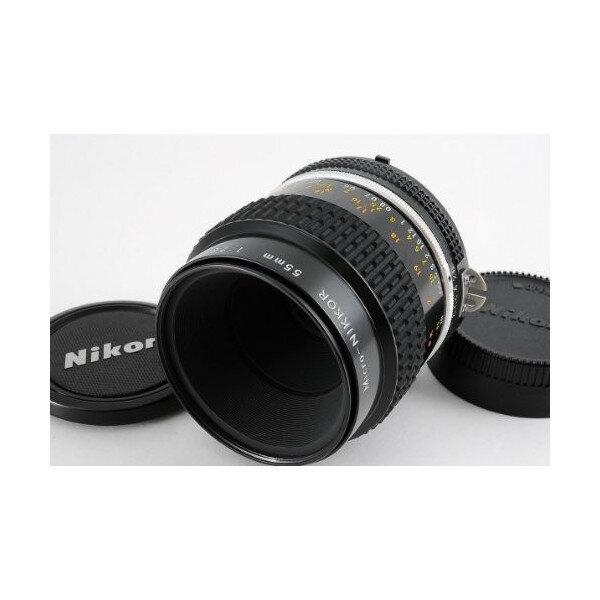 オールドレンズ  Nikon 単焦点マイクロレンズ AI マイクロ 55 f 2.8S フルサイズ対...