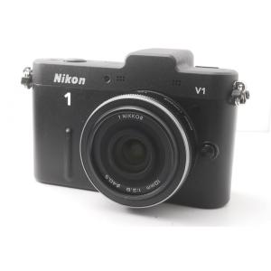 【美品・希少】Nikon 1 V1 10mm F2.8レンズ 元箱/備品完備 Nikon 1 V ニコン V1 10mm 2.8 薄型レンズキット ブラック 単焦点