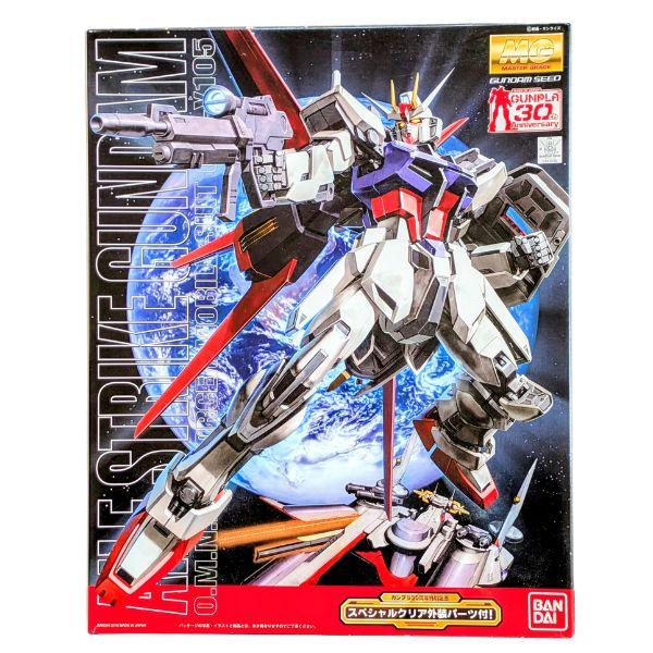 新品保管品 MG 1/100 GAT-X105 エールストライクガンダム(限定クリアパーツ付き) (...