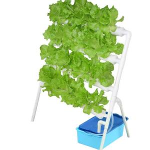 水耕栽培システム 6層 青い食品級PVC-U管水耕栽培キット 30穴