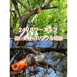 チェーンソー 高枝電動チェーンソー YARD ...の詳細画像2