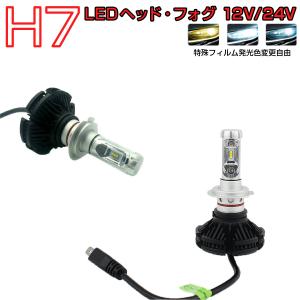 SUBARU用の非純正品 フォレスター H19.12〜H24.10 SH5 ヘッドライト(LO)[H7]白色 LED H7 2個入り 6000LM 12V 24V 6500K 6ヶ月保証｜prostation