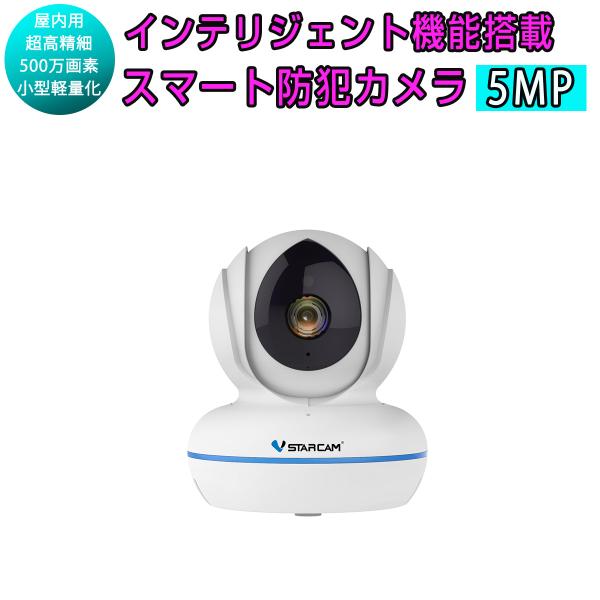 小型 防犯カメラ ワイヤレス C22Q VStarcam 500万画素 ONVIF 超高画質 超高精...