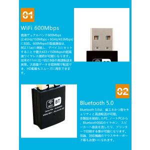 usb wifi Bluetooth アダプタ...の詳細画像4